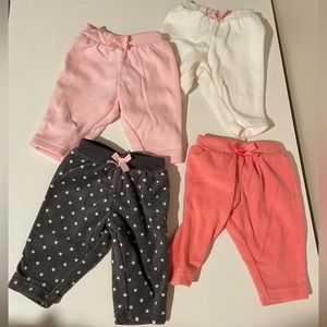 4-pack Carter’s Fleece Newborn Pants
